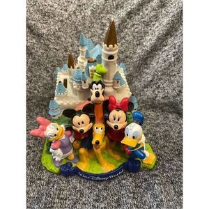 Vintage Walt Disney World 30th Anniversary Castle Piggy Bank *Missing Cap*